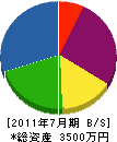 大河原電機 貸借対照表 2011年7月期