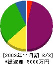 トシナカ 貸借対照表 2009年11月期