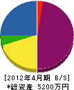 千葉商店 貸借対照表 2012年4月期