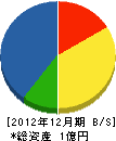 丸弥組 貸借対照表 2012年12月期