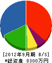 松栄工業 貸借対照表 2012年9月期