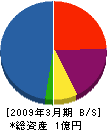 串木野建設工業 貸借対照表 2009年3月期