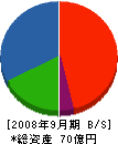 平和奥田 貸借対照表 2008年9月期