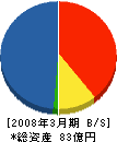 長谷川体育施設 貸借対照表 2008年3月期