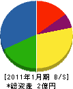 誠城 貸借対照表 2011年1月期
