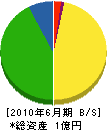 佐々木工業 貸借対照表 2010年6月期