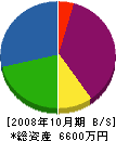 岩永組 貸借対照表 2008年10月期