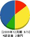 昭和舗道 貸借対照表 2009年12月期