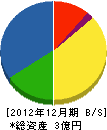 松坂屋建材 貸借対照表 2012年12月期