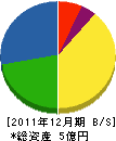 桜井電業所 貸借対照表 2011年12月期