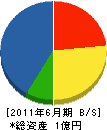 敷田水道設備 貸借対照表 2011年6月期