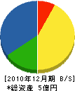 朝日建設 貸借対照表 2010年12月期