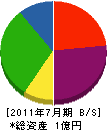 丸川組 貸借対照表 2011年7月期