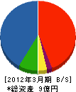 前川建設 貸借対照表 2012年3月期