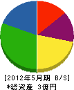 東報サービス 貸借対照表 2012年5月期