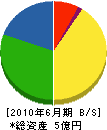 竹藤建設 貸借対照表 2010年6月期