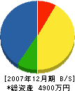 中川原電気商会 貸借対照表 2007年12月期