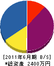 松家電気 貸借対照表 2011年6月期