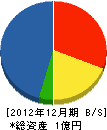 小島組 貸借対照表 2012年12月期