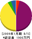 関西緑地開発 貸借対照表 2009年1月期