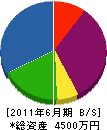 神田建設 貸借対照表 2011年6月期