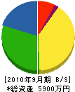 渡辺建設工業 貸借対照表 2010年9月期