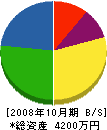 日進電機工業所 貸借対照表 2008年10月期