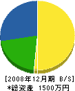 永松組 貸借対照表 2008年12月期