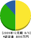 田平工務店 貸借対照表 2009年12月期