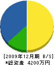 阪田恵樹園 貸借対照表 2009年12月期