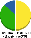 藤本造園 貸借対照表 2009年12月期