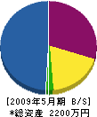 昭城建設 貸借対照表 2009年5月期