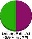 平田建設 貸借対照表 2009年3月期