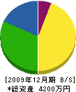 湊華園 貸借対照表 2009年12月期