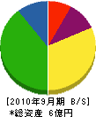田中建設興業 貸借対照表 2010年9月期