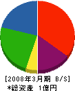 中田建工 貸借対照表 2008年3月期