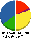 横山電気商会 貸借対照表 2012年3月期