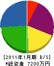 山形桜井電気 貸借対照表 2011年1月期