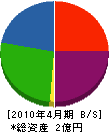 藤巻電業 貸借対照表 2010年4月期