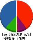 小川電気設備 貸借対照表 2010年5月期