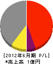 尾井土石工業 損益計算書 2012年6月期