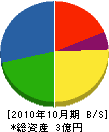 藤田興業 貸借対照表 2010年10月期