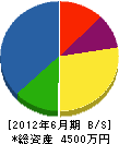 三栄アルミ 貸借対照表 2012年6月期