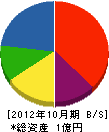 タセイ 貸借対照表 2012年10月期