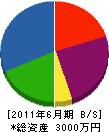 日野本組 貸借対照表 2011年6月期