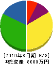浜田建設 貸借対照表 2010年6月期