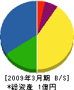 藪脇組 貸借対照表 2009年3月期