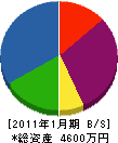 野中電設 貸借対照表 2011年1月期