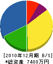 川村組 貸借対照表 2010年12月期