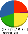 杉木土建 貸借対照表 2011年12月期